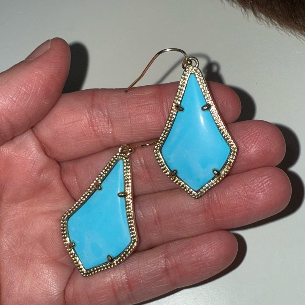 Kendra Scott Turquoise Alex Earrings